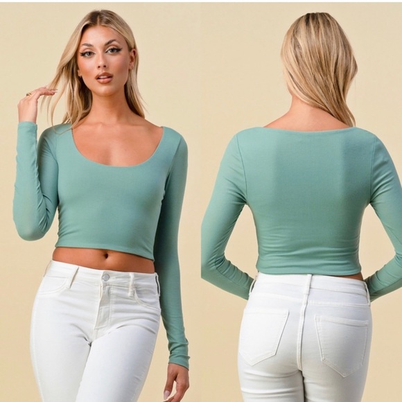 Crop double layered top - Picture 2 of 3